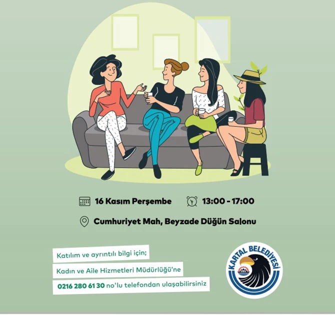 KARTAL BELEDİYESİ’NDEN ‘KADINLAR BULUŞUYOR, DAYANIŞMA ARTIYOR’ ETKİNLİĞİ