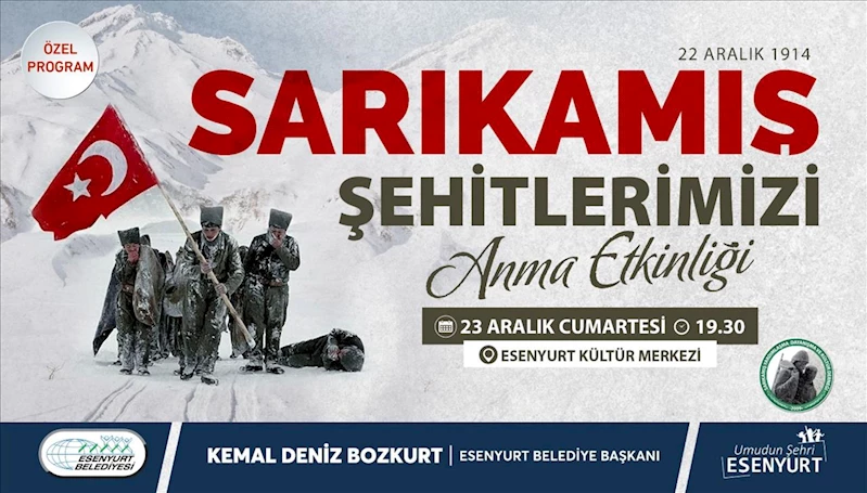 Sarıkamış Şehitlerimizi Anma Etkinliği