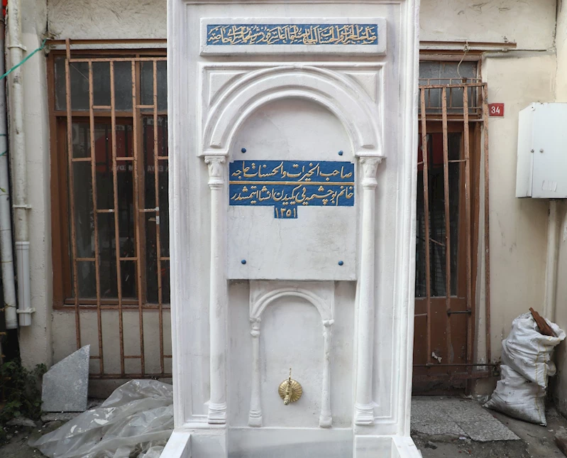 Eyüpsultan’da tarihi çeşme yeniden hayat buldu