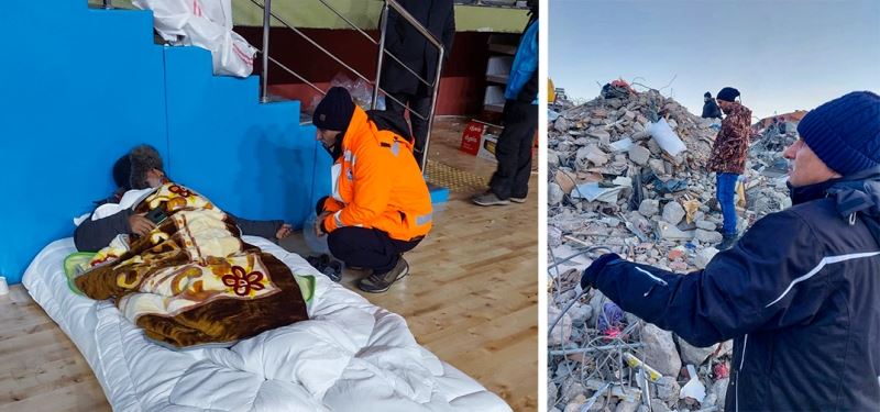 BAŞKAN ZORLUOĞLU MARAŞ’TA DEPREMZEDELERLE YAKINDAN İLGİLENİYOR