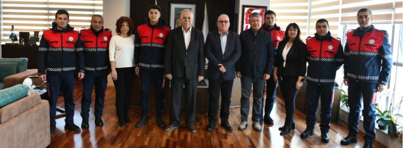 Başkan İtfaiye ve AKUT Ekibini Ağırladı