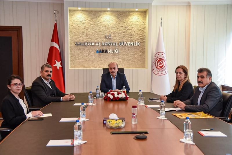 Bilgin, DİSK Heyetini Kabul Etti