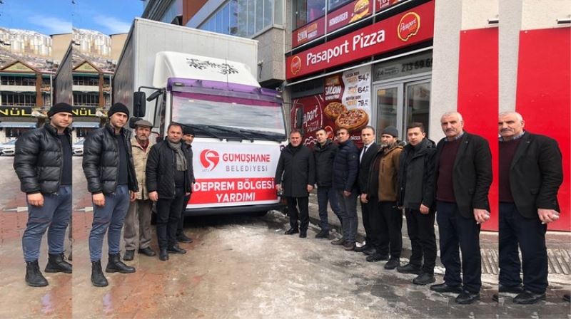 GÜMÜŞHANE BELEDİYESİ 5 TIR YARDIM GÖNDERDİ
