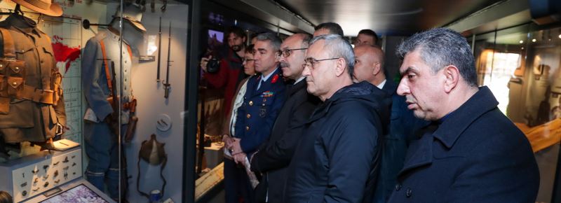 BAŞKANIMIZ IŞIK’TAN ÇANAKKALE SAVAŞLARI MOBİL MÜZESİ TIRI’NA ZİYARET