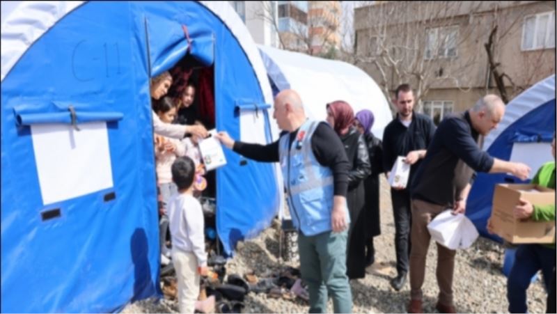 BAŞKAN BIYIK, DEPREMZEDE KADINLARIN 8 MART KADINLAR GÜNÜ’Ü UNUTMADI