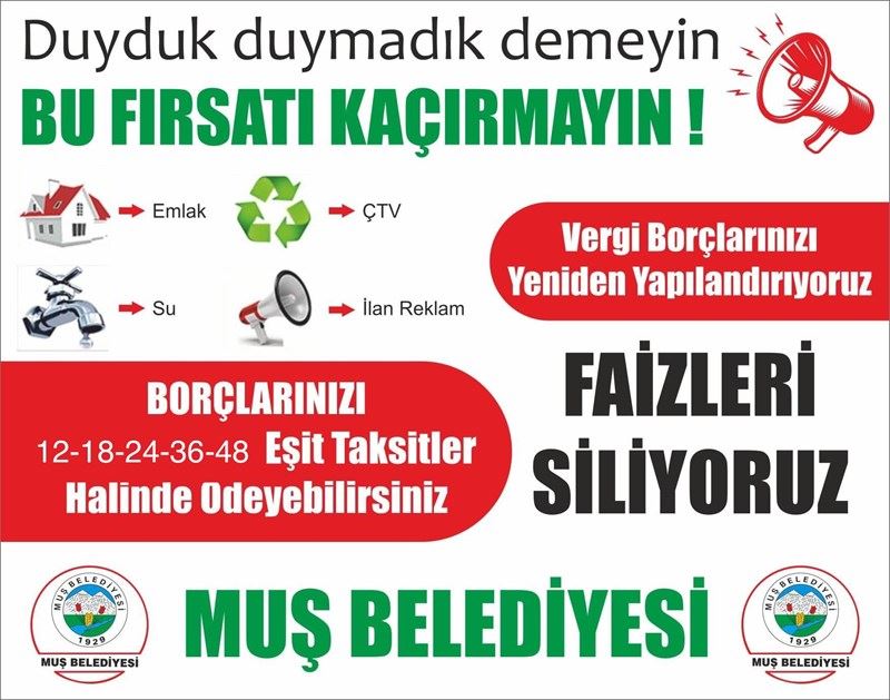 BORCU OLAN VATANDAŞLARIMIZIN DİKKATİNE