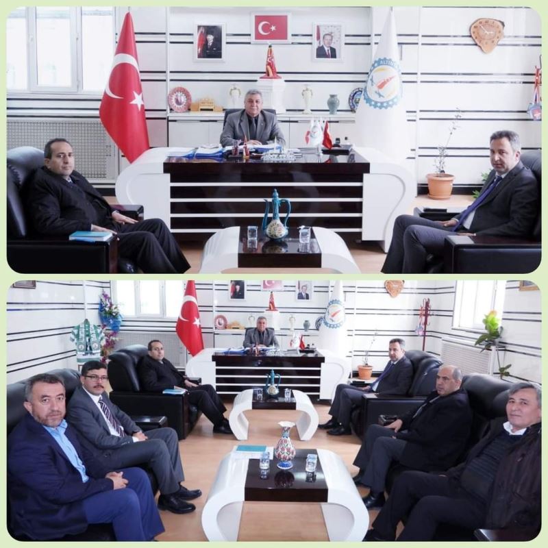 DSİ Bölge Müdürümüz, Sn.Kağan Şan, Dsi yetkilileri ve Altıntaş Ziraat Odası Başkanımız, Sn.Sadettin Koşmaz Belediyemizi ziyaret ettiler.