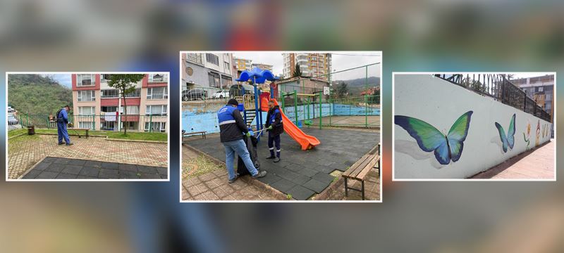 PARK VE BAHÇELER MÜDÜRLÜĞÜ BAHAR TEMİZLİĞİNE HIZ VERDİ