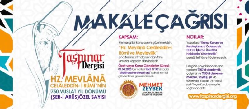 TAŞPINAR DERGİSİ ŞEB-İ ARUS ÖZEL SAYISI YAYINLAYACAK