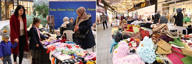 Kadın girişimciler ürünlerini pazarladı
