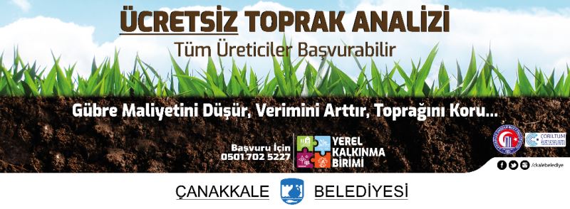 Ücretsiz Toprak Analizi Başvuruları Başladı