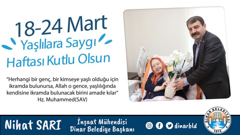 Geçmişimizi bugüne taşıyan yaşlılarımızın Yaşılar Haftası Kutlu Olsun