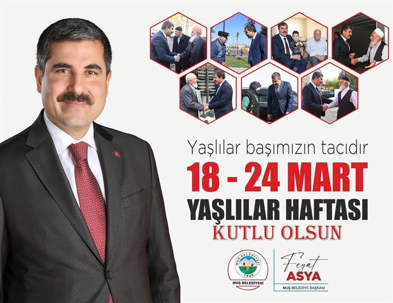 KıymetliÇınarlarımız’ın Yaşlılar Haftasını en içten dileklerimle kutluyorum.