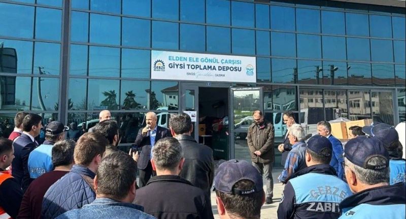 Ramazan Erzak Konvoyunu  Başkan Büyükgöz Uğurladı