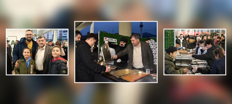 YÜZLERCE VATANDAŞ AYNI SOFRADA BULUŞUYOR