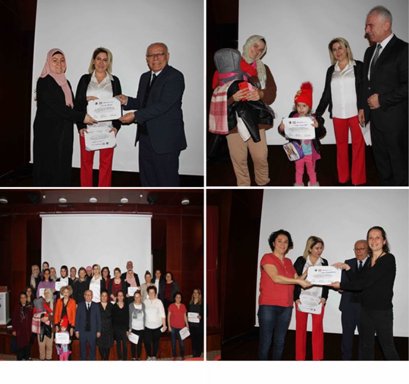 AİLE OKULU KATILIMCILARI SERTİFİKALARINI ALDI