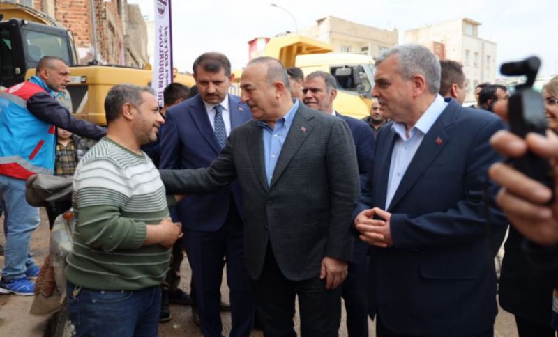Bakan Çavuşoğlu Afet Bölgesi Şanlıurfa’da