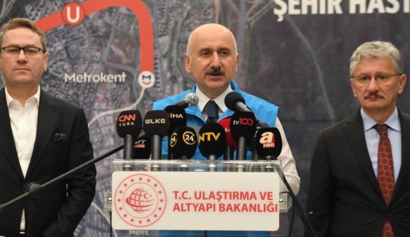 ULAŞTIRMA VE ALTYAPI BAKANI KARAİSMAİLOĞLU: BAŞAKŞEHİR-KAYAŞEHİR METRO HATTI’NIN AÇILIŞINA SAYILI GÜNLER KALDI