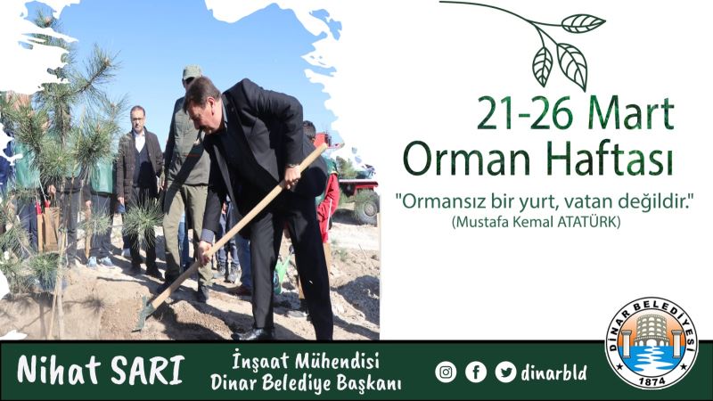 Belediye Başkanımız Nihat Sarı’dan Orman Haftası Mesajı