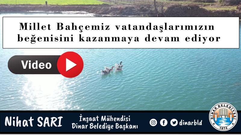 Millet Bahçemiz vatandaşlarımızın beğenisini kazanmaya devam ediyor