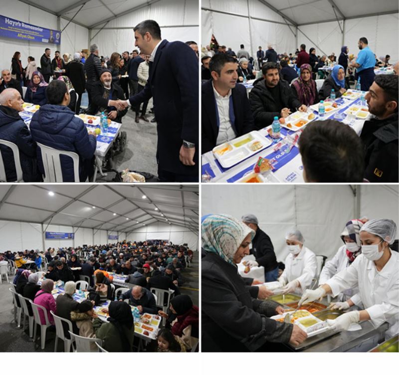 BAŞKAN GÖKHAN YÜKSEL İFTARINI HASTA YAKINLARIYLA AÇTI