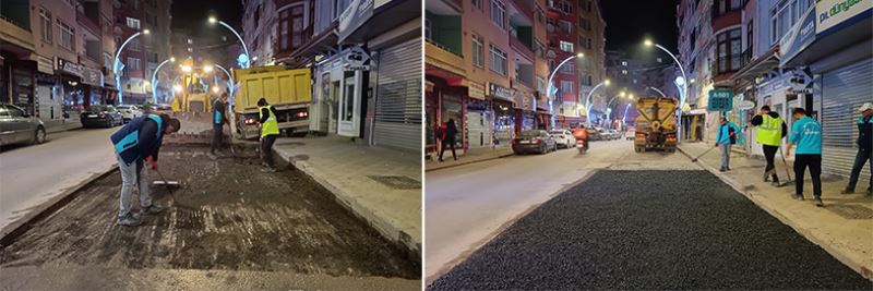 Yol Bakım Timi bozuk yol bırakmıyor