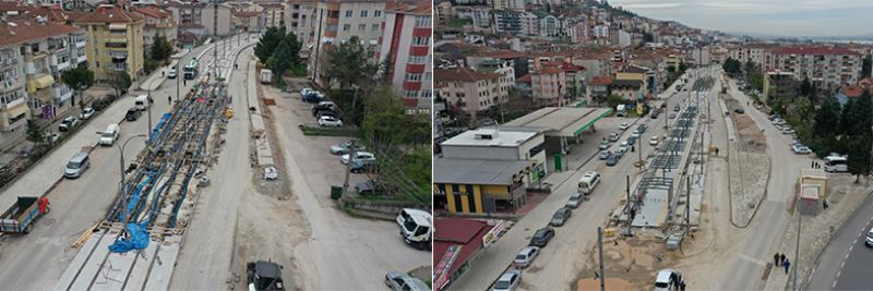 Kuruçeşme tramvayda ray imalatı tamamlandı