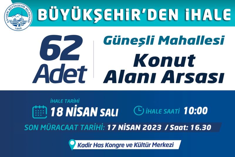 Büyükşehir’den İhale