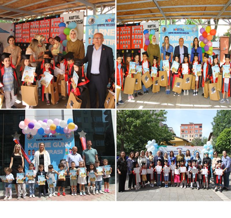 KARTAL BELEDİYE KREŞLERİNDE KARNE HEYECANI