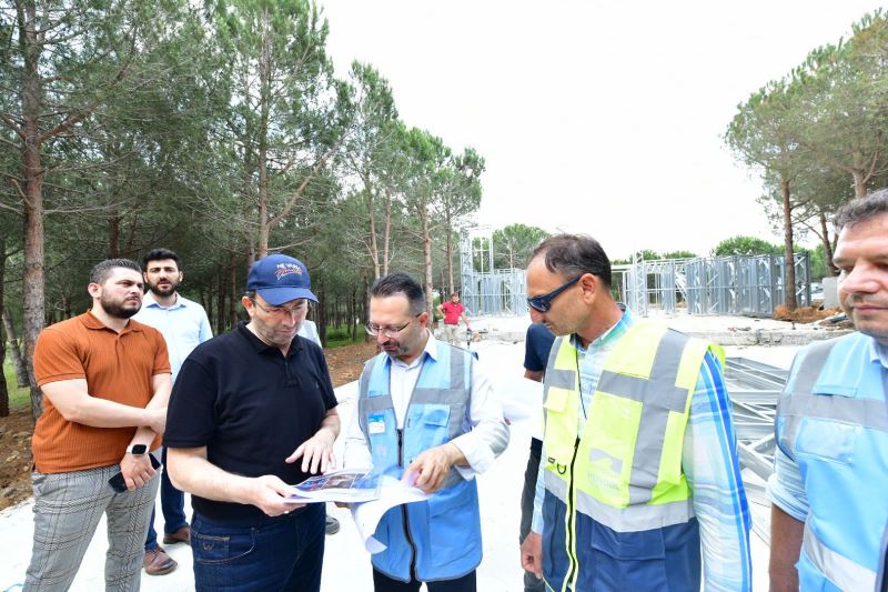 Belediye Başkanı Ahmet Cin  yatırımları yerinde inceledi