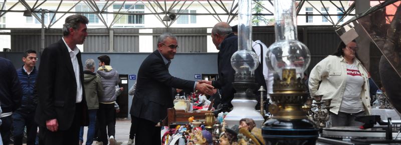 BAŞKANIMIZ IŞIK ANTİKA PAZARINI ZİYARET ETTİ