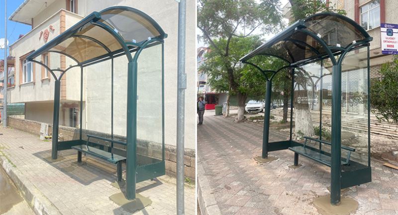 Büyükşehir 12 ilçede durakları yeniliyor