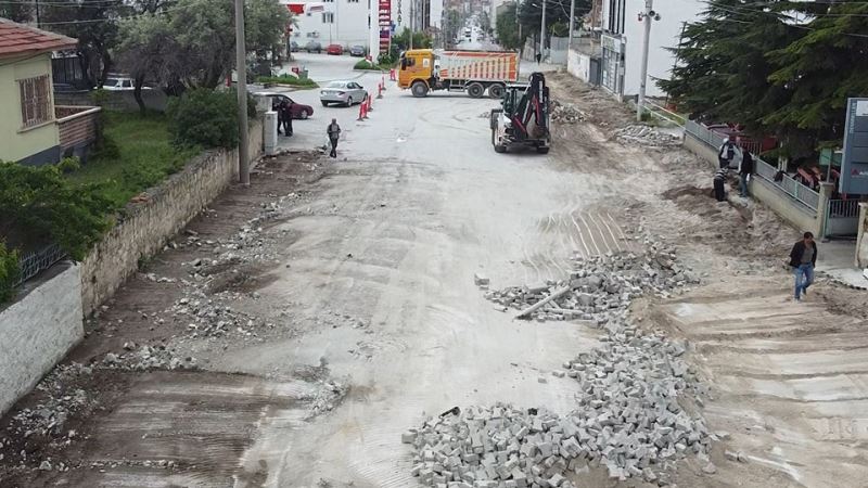 Eskişehir Caddesinde Üst Yapı Çalışmaları Başladı