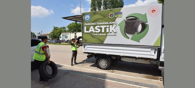 YILDIRIM’DA ÖMRÜNÜ TAMAMLAMIŞ LASTİKLER, EKONOMİYE KAZANDIRILIYOR