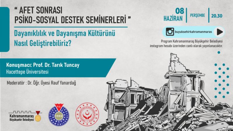 Prof. Tuncay, Dayanışma Kültürünün Geliştirilmesini Anlatacak