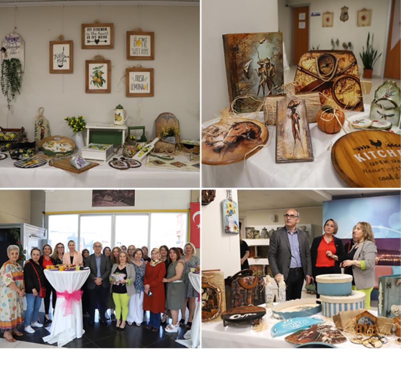 AHŞAP BOYAMA ATÖLYESİ’NİN ÖĞRENCİLERİNDEN RETRO SANAT SERGİSİ