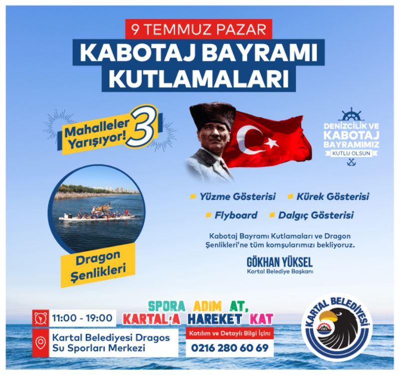 KABOTAJ BAYRAMI COŞKUSU DRAGOS SU SPORLARI MERKEZİ’NDE YAŞANACAK