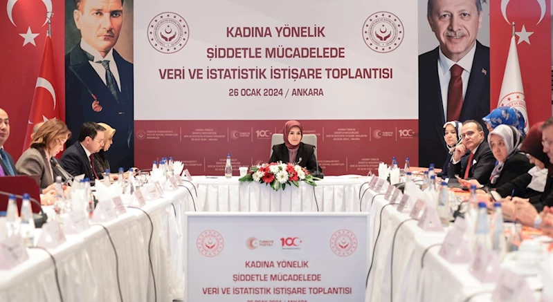 Aile ve Sosyal Hizmetler Bakanımız Göktaş, Kadına Yönelik Şiddetle Mücadelede Veri ve İstatistik İstişare Toplantısı