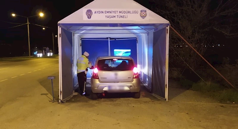 Aydın Çine’de Sürücüler ’Yaşam Tüneli’ ile Bilgilendiriliyor