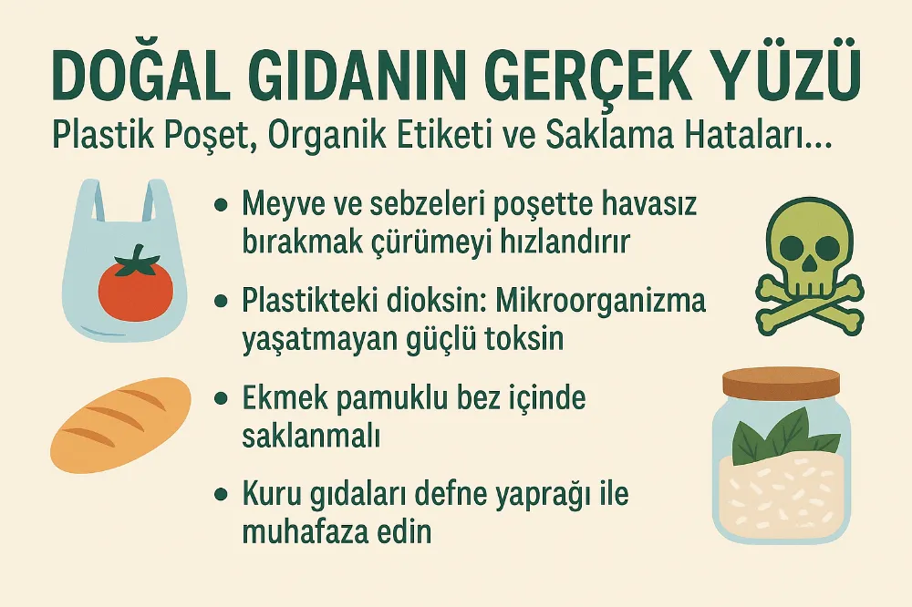 Doğal Gıda Gerçeği: Plastik, Organik Etiketi ve Saklama Hataları