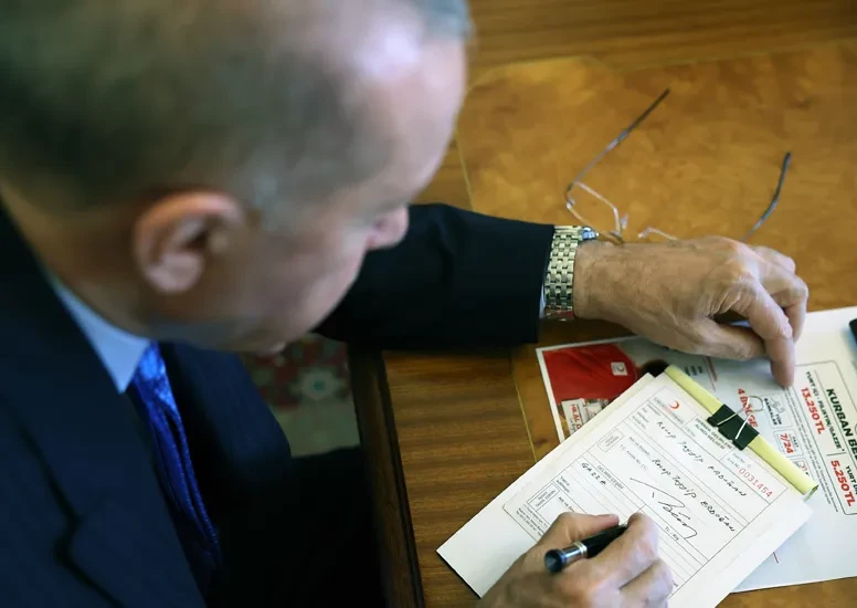 Erdoğan’dan Gazze’ye Kurban Bağışı