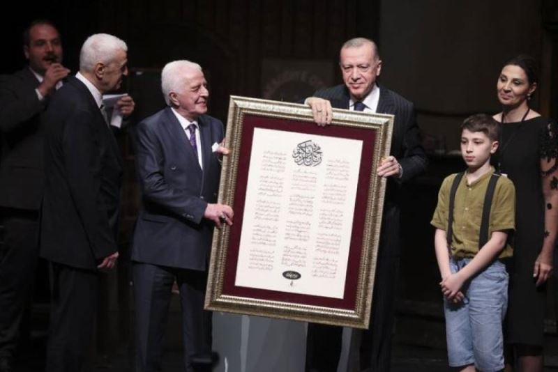 Cumhurbaskani Erdogan, “Reis Bey” tiyatro oyununun gösteriminde konustu
