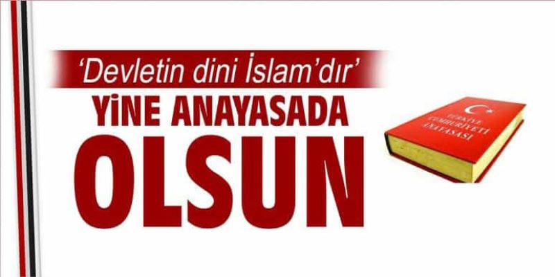 Türkiye Islam Devleti bin yillik fabrika ayarlarina dönmeli,