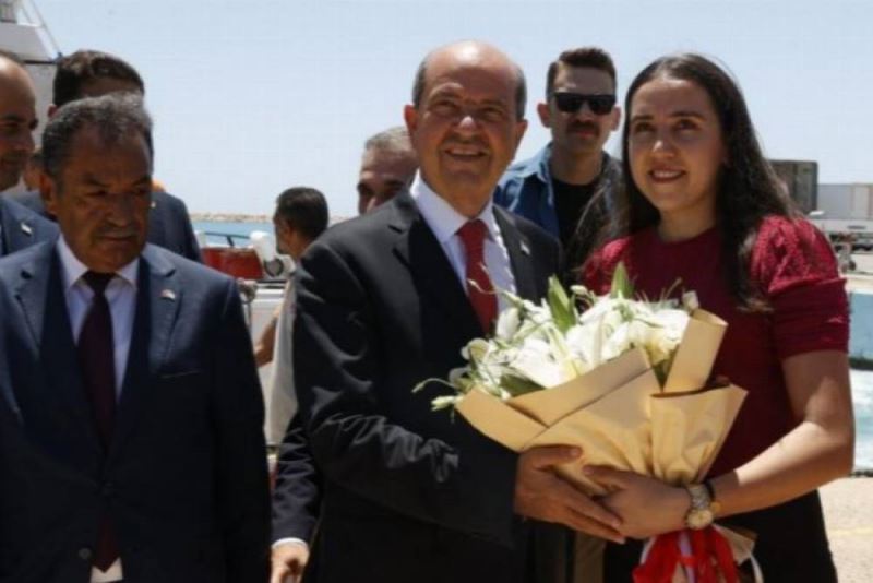 KKTC Cumhurbaskani Ersin Tatar Tasucu Limani