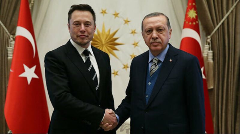 Cumhurbaskani Erdogan, Elon Musk ile görüstü