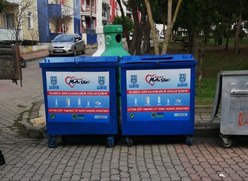 GERI DÖNÜSÜM KONTEYNERLERI YENILENDI