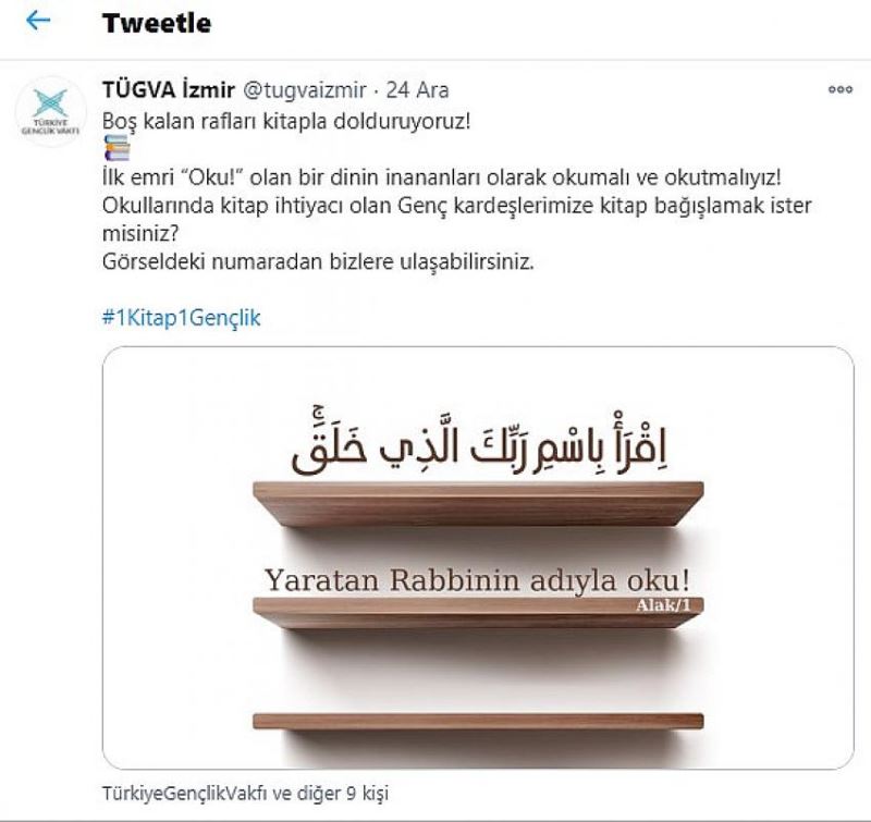 Bos Kalan Raflari Kitapla Dolduruyoruz