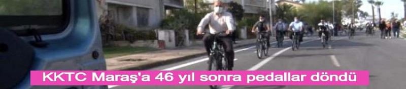 KKTC Maras’ta 46 yil sonra pedallar döndü