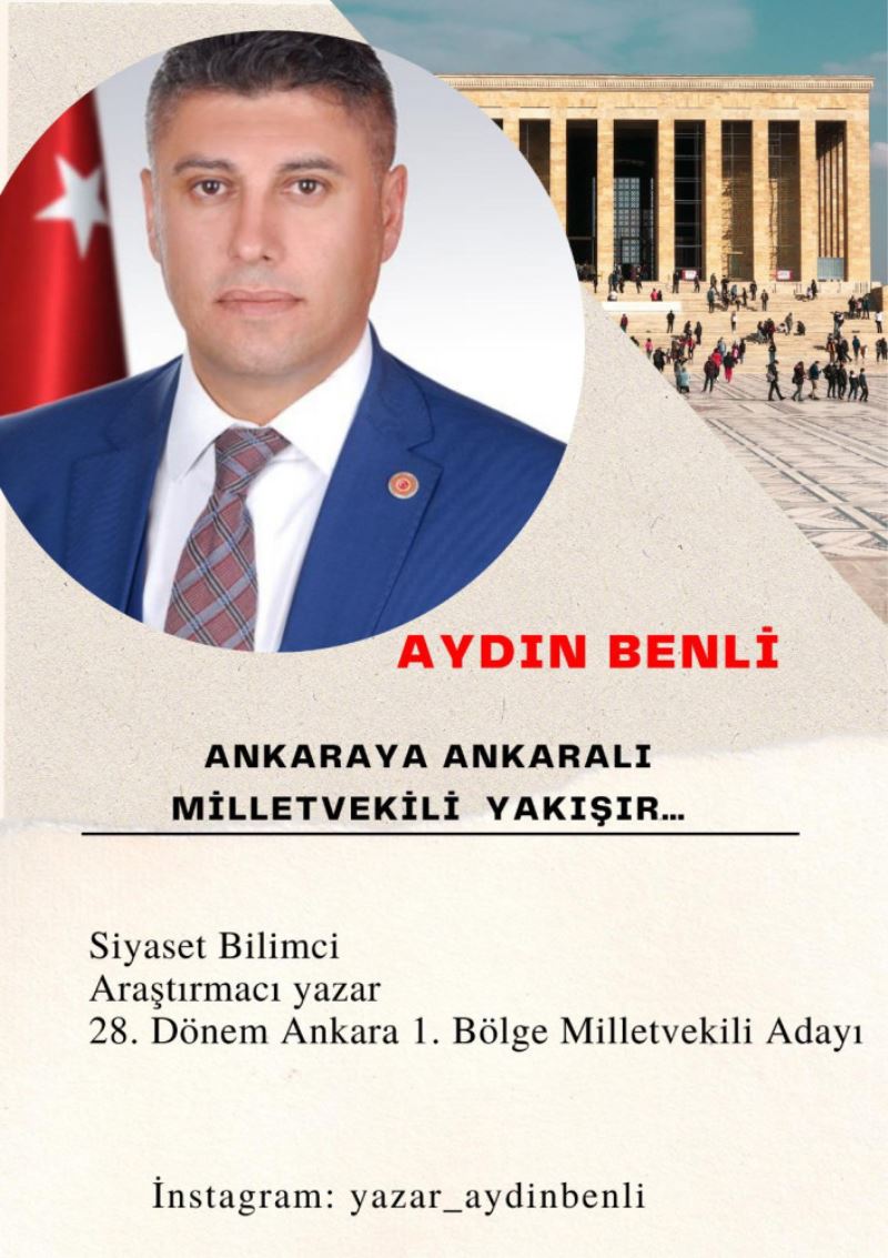 Yazarimiz Aydin Benli Milletvekili Adayligini Açikladi
